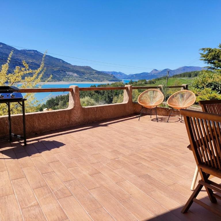 La Maison du Plongeoir 14 pers grande terrasse vue lac de Serre Ponçon - Maison 6 Chambres - 41