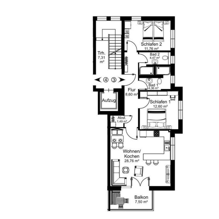 Ferienwohnungen Friedenshöhe in Oberammergau - Apartment mit 2 Schlafzimmern ohne Sauna - 26