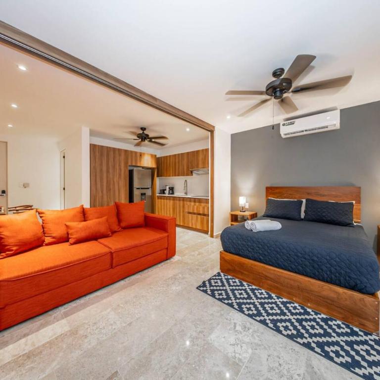 Lux Studio with Rooftop Pool Gym Private Balcony - Apartamento - 4