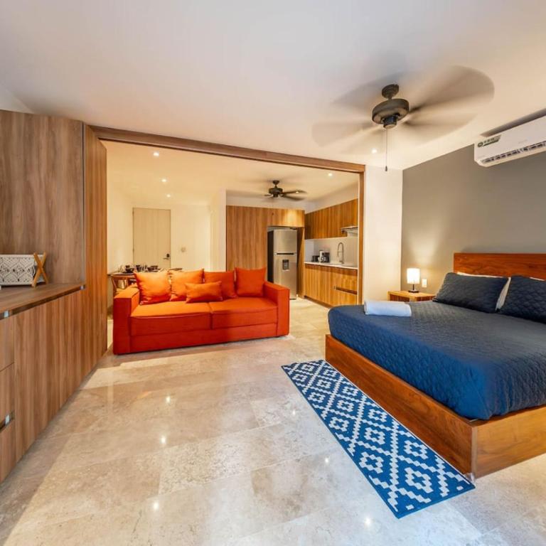 Lux Studio with Rooftop Pool Gym Private Balcony - Apartamento - 18