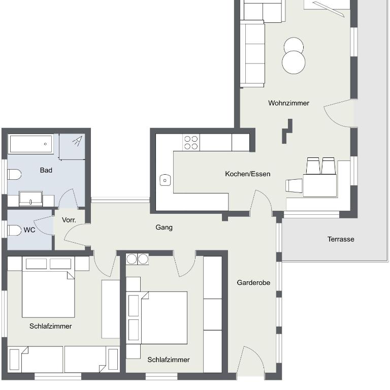 Ferienwohnung Irene - Apartment mit 2 Schlafzimmern - 2