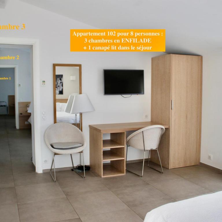 Clos des Oliviers Grimaud - Meublé de Tourisme - Appartement 3 Chambres en Duplex avec Jardin - 13