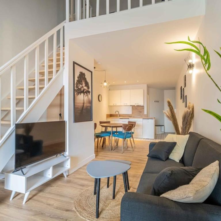 L'Hippocrate Duplex à deux pas des Halles - Appartamento Superior con 1 Camera da Letto e Balcone - 7