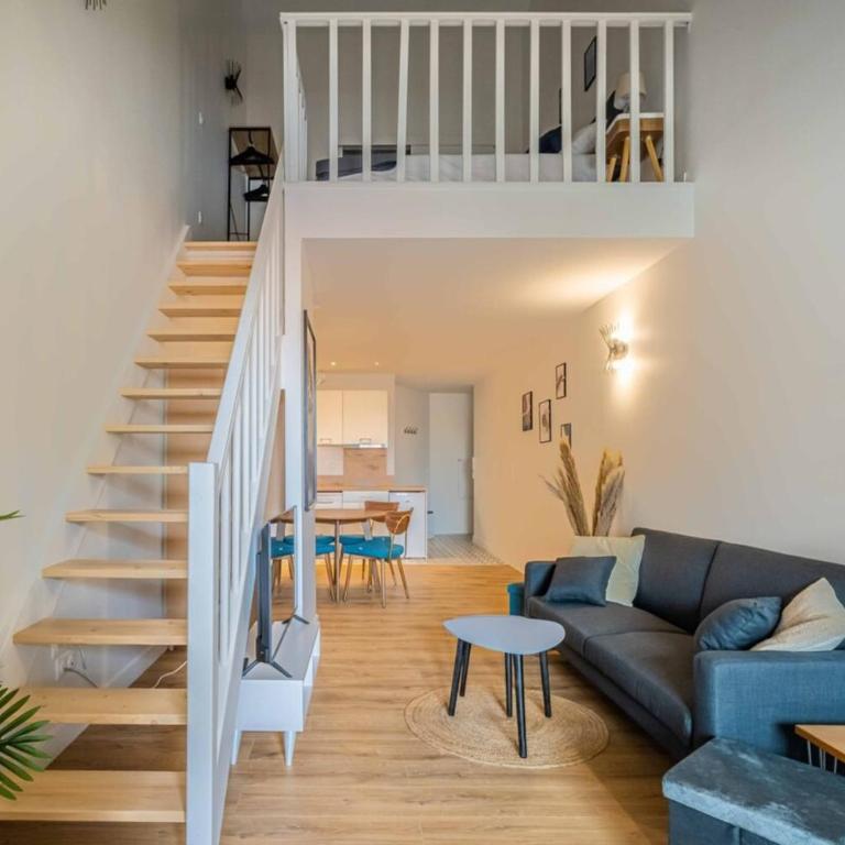 L'Hippocrate Duplex à deux pas des Halles - Appartamento Superior con 1 Camera da Letto e Balcone - 13