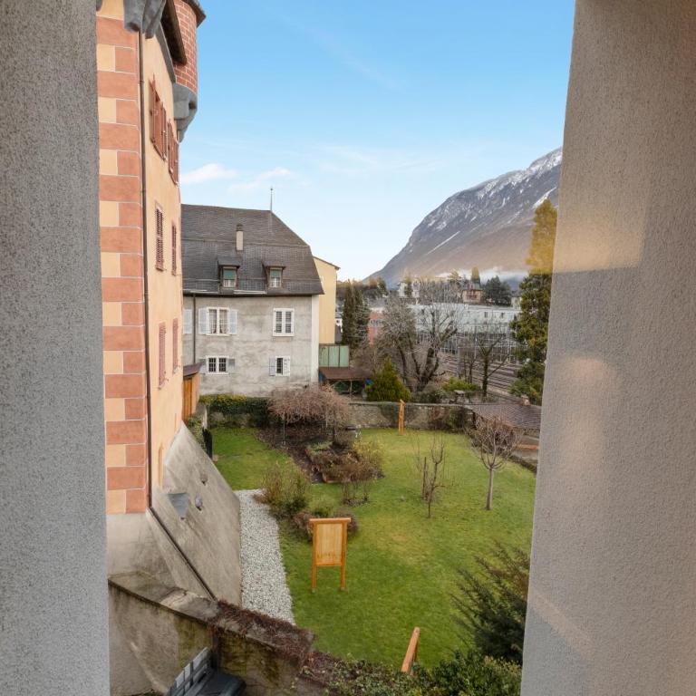 Hôtel de la Poste Sierre - Dreibettzimmer - barrierefrei - 9