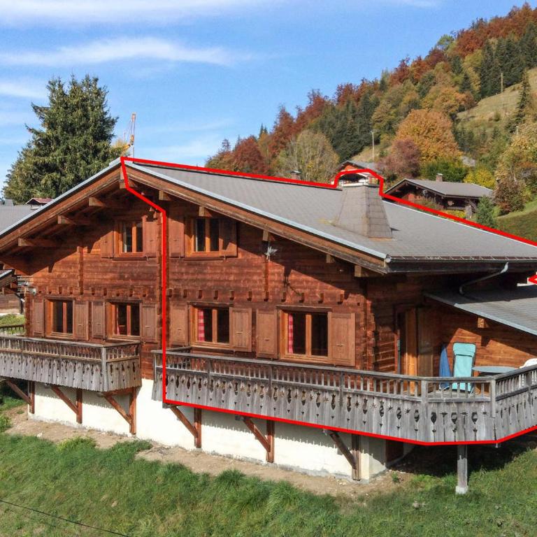 La Clusaz: Demi-chalet cosy 6 pers, cheminée, terrasse, wifi, animaux admis - FR-1-818-27 - Appartamento - 10
