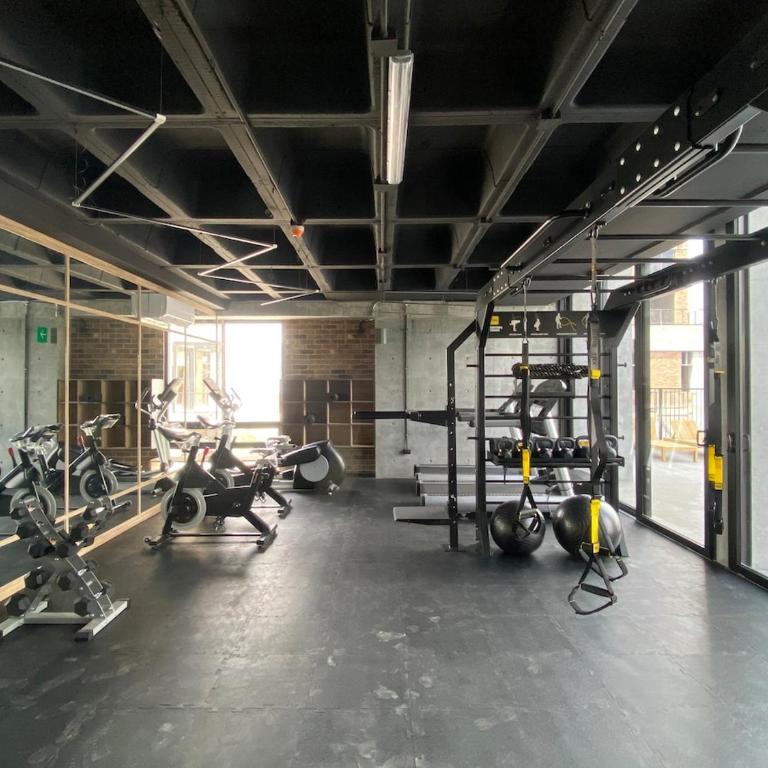 Lux 2 BR apartment, swimming pool, gym and free parking spot in downtown Monterrey - Three-Bedroom Apartment - 43