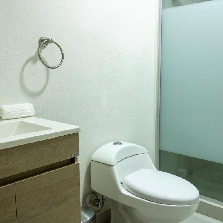 Lux 2 BR apartment, swimming pool, gym and free parking spot in downtown Monterrey - Three-Bedroom Apartment - 36