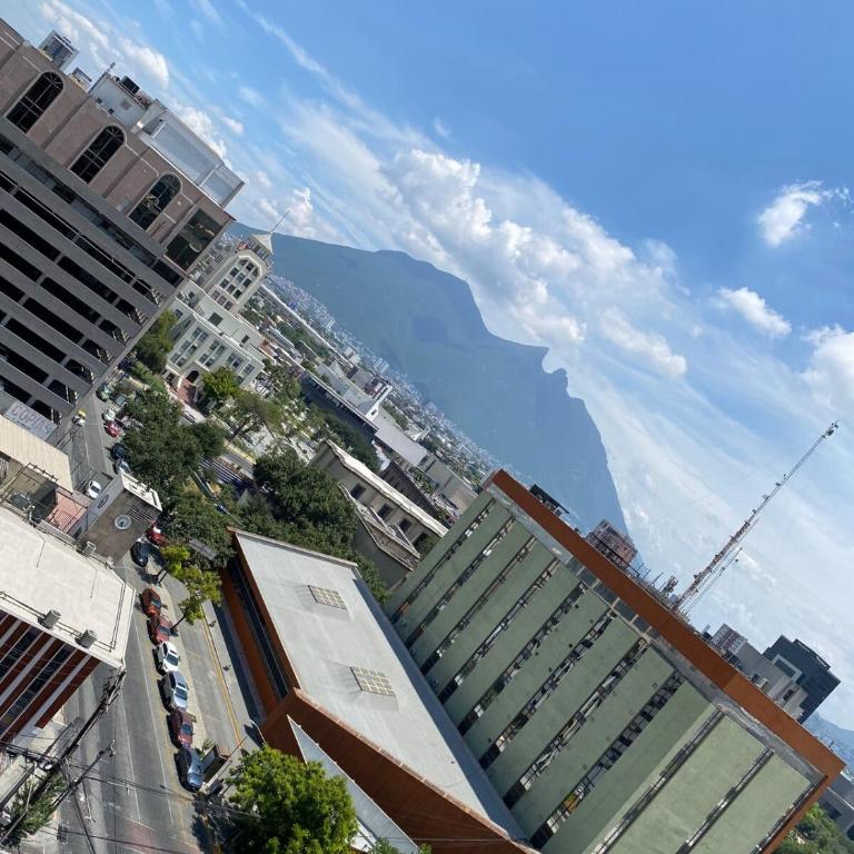 Lux 2 BR apartment, swimming pool, gym and free parking spot in downtown Monterrey - Three-Bedroom Apartment - 59
