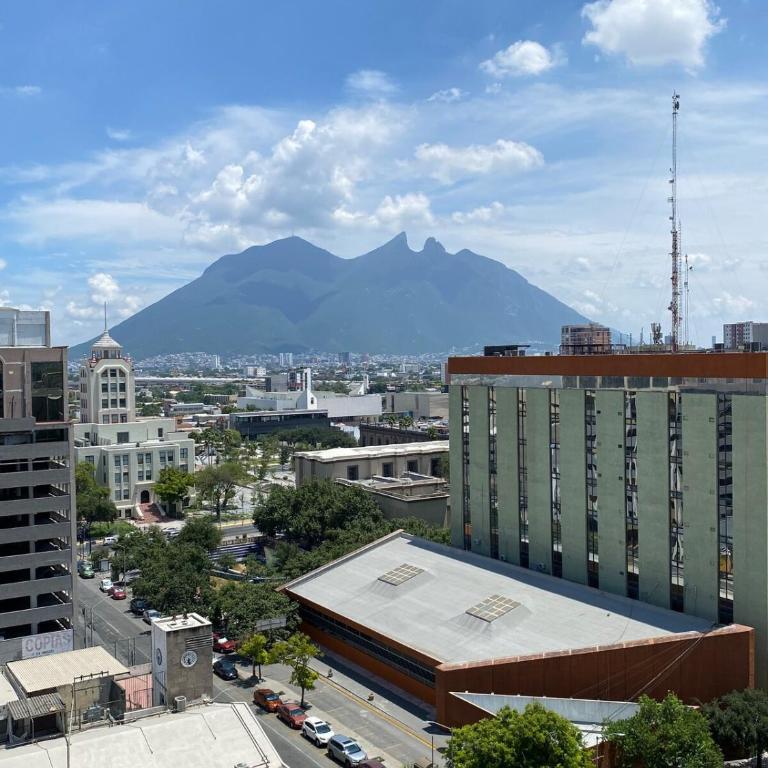 Lux 2 BR apartment, swimming pool, gym and free parking spot in downtown Monterrey - Three-Bedroom Apartment - 60