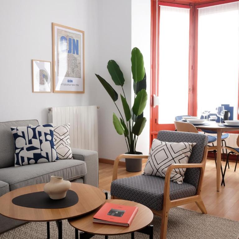 1A140 Apartamento en el centro de Gijon by R2R Consulting - Apartamento de 3 dormitorios - 56