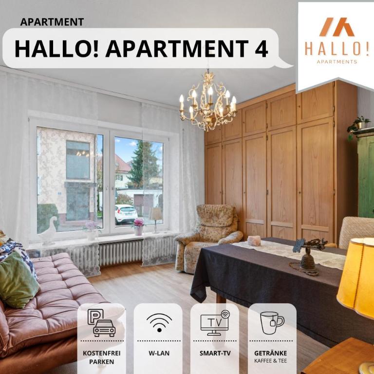 Hallo!-Apartments - Ideal für Geschäftsreisende, Monteure und Feriengäste - Comfort Suite with 2 rooms - Nr. 4 - 1