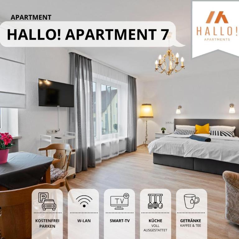 Hallo!-Apartments - Ideal für Geschäftsreisende, Monteure und Feriengäste - Comfort Apartment - Nr.7 - 1