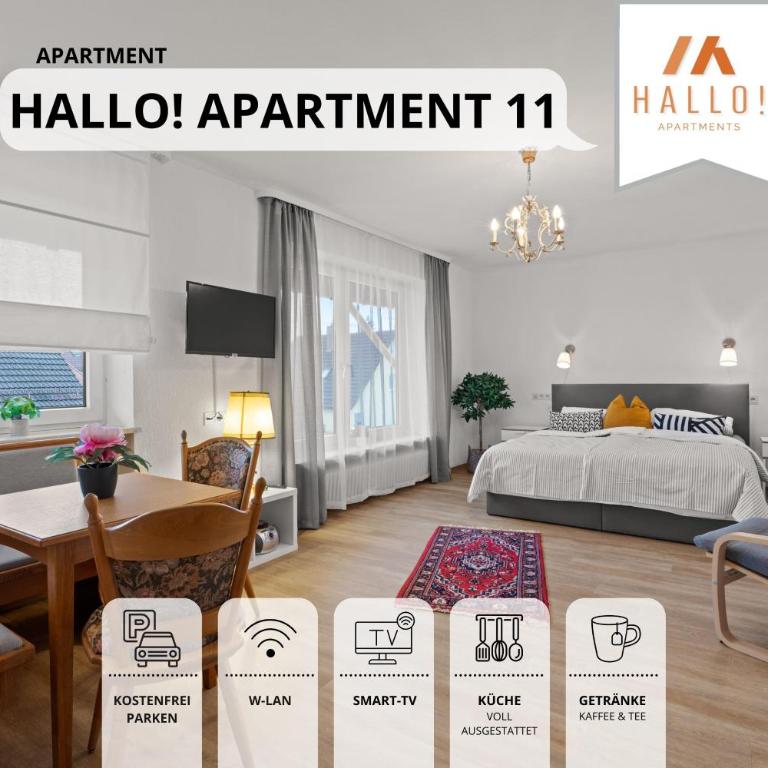 Hallo!-Apartments - Ideal für Geschäftsreisende, Monteure und Feriengäste - Comfort Apartment - Nr.11 - 1