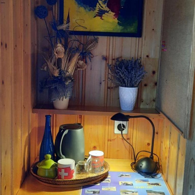 BnB Claudy et Elizabeth Michellod-Dutheil - Zweibettzimmer mit Bergblick - 1