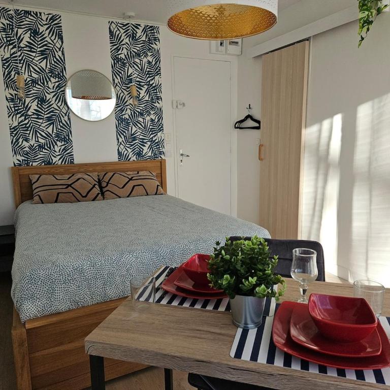 Studio moderne, calme, climatisé - Apartment mit 1 Schlafzimmer - 4