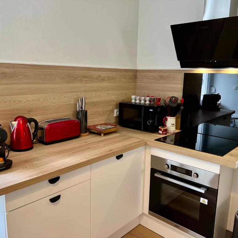 Gîte 2 à 8 personnes style chalet avec garage privé et jardin - Two-Bedroom Apartment - 19
