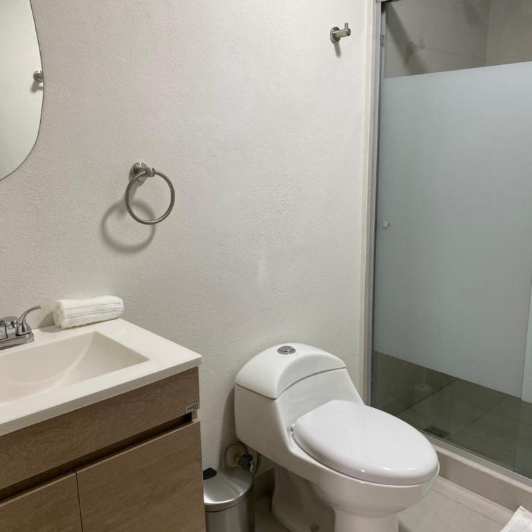 Lux 2 BR apartment, swimming pool, gym and free parking spot in downtown Monterrey - Three-Bedroom Apartment - 6