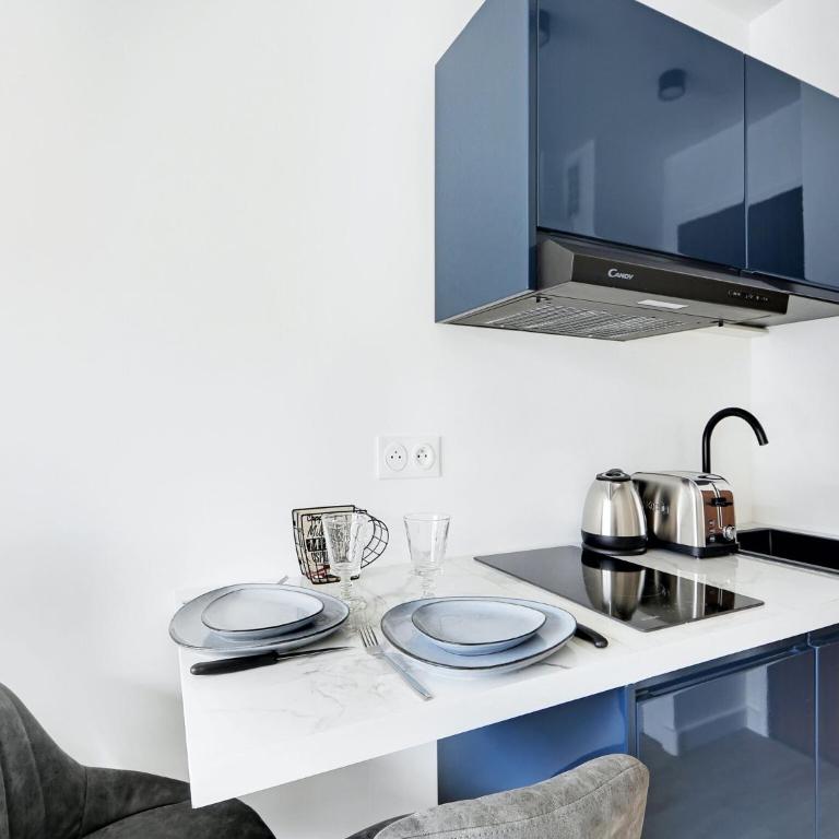 Nice Studio Boulevard Flandrin Rue de la pompe- BAIL MOBILITY - Appartement - 8