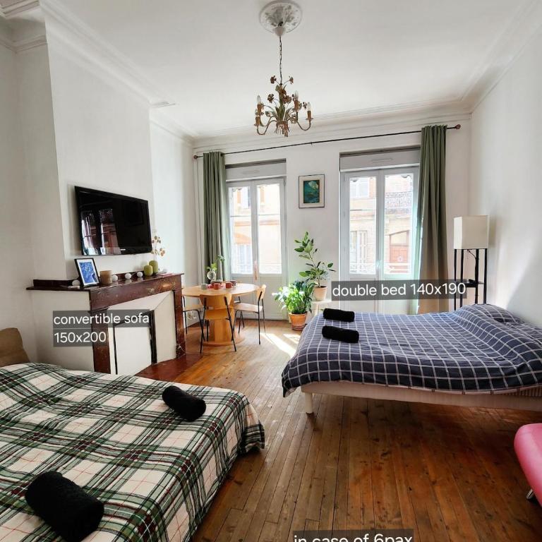 Zen rustic home & private backyard Toulouse center - Appartement 2 Chambres - 5