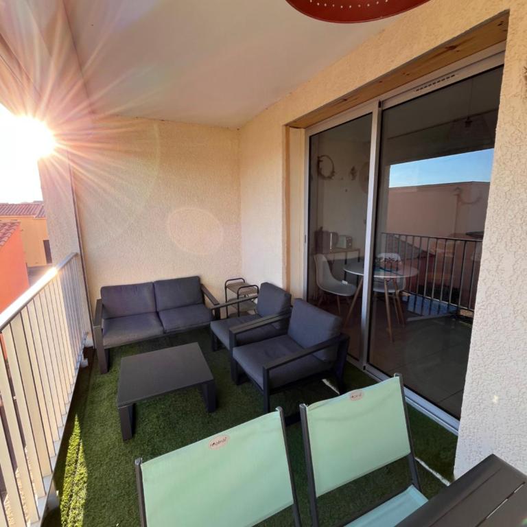 Appartement Cosy, au pied de la plage du Grazel. - Appartement 1 Chambre - 12