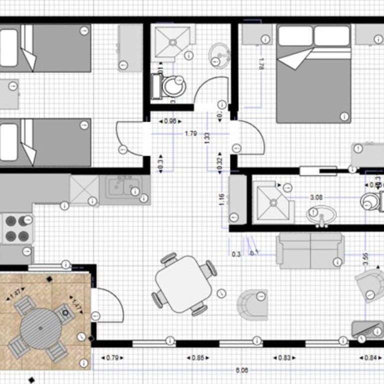 Palmagora Villas - Apartman sa 2 Spavaće Sobe, Balkonom i Pogledom na More - 2