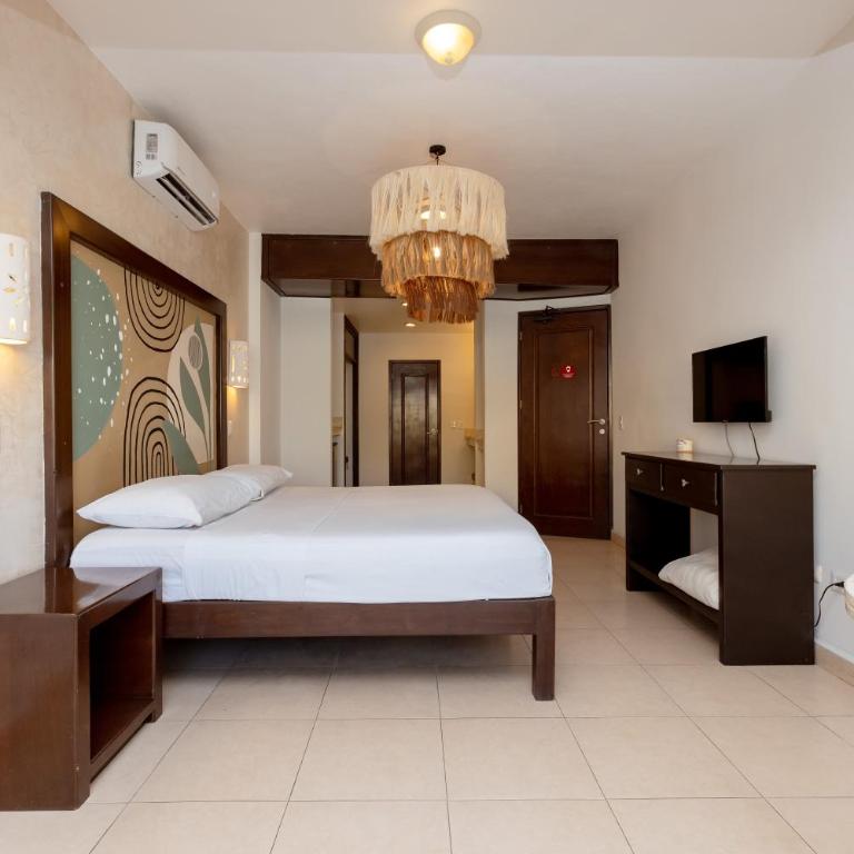 Hotel Kinich - Habitación Deluxe con terraza o balcón - Cama extragrande - 1