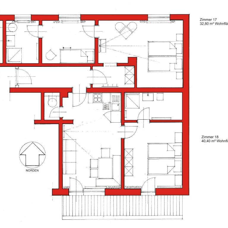 Hotel Garni Brigitte - Three-Bedroom Apartment with Balcony - 16