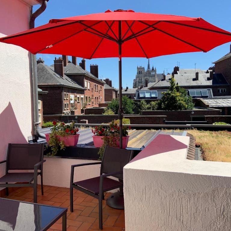 Terrasse vue cathédrale et beffroi hyper centre - Apartment mit 2 Schlafzimmern - 1