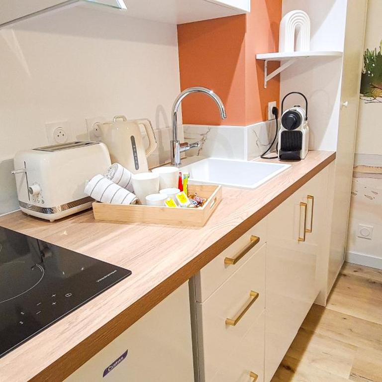 A L'ombre des Pins, Appartement neuf, élégant, Parking gratuit, Netflix, au calme à 100m de l'océan - Appartement 1 Chambre - 9