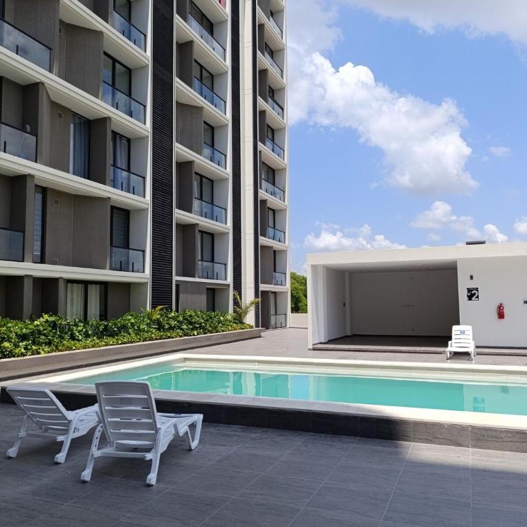 Dpto a estrenar zona Norte frente a Univalle 7mo anillo - Apartamento de 1 dormitorio - 1