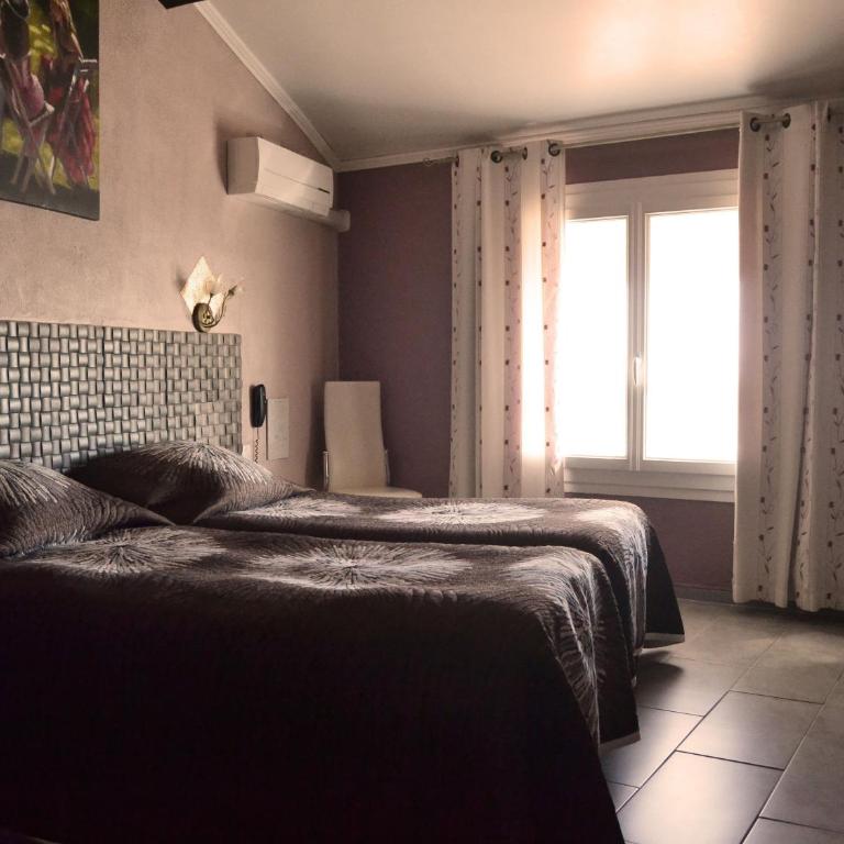 Hôtel Le Dauphin Bleu - Chambre Lits Jumeaux Premium avec Salle de Bains et Balcon - Vue sur Mer - 1