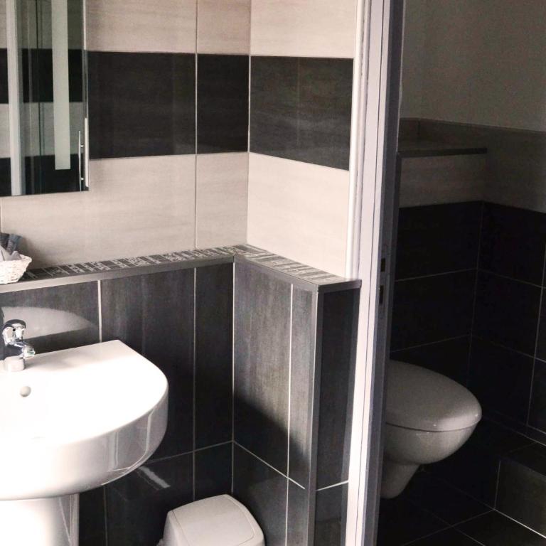 Hôtel Le Dauphin Bleu - Chambre Double Confort avec Salle de Bains - Vue sur Ville - 4