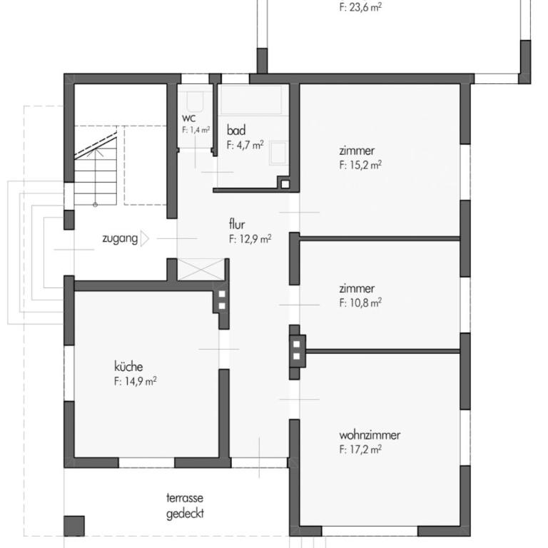 Ziller Stone - Apartment mit 2 Schlafzimmern und Terrasse - 17