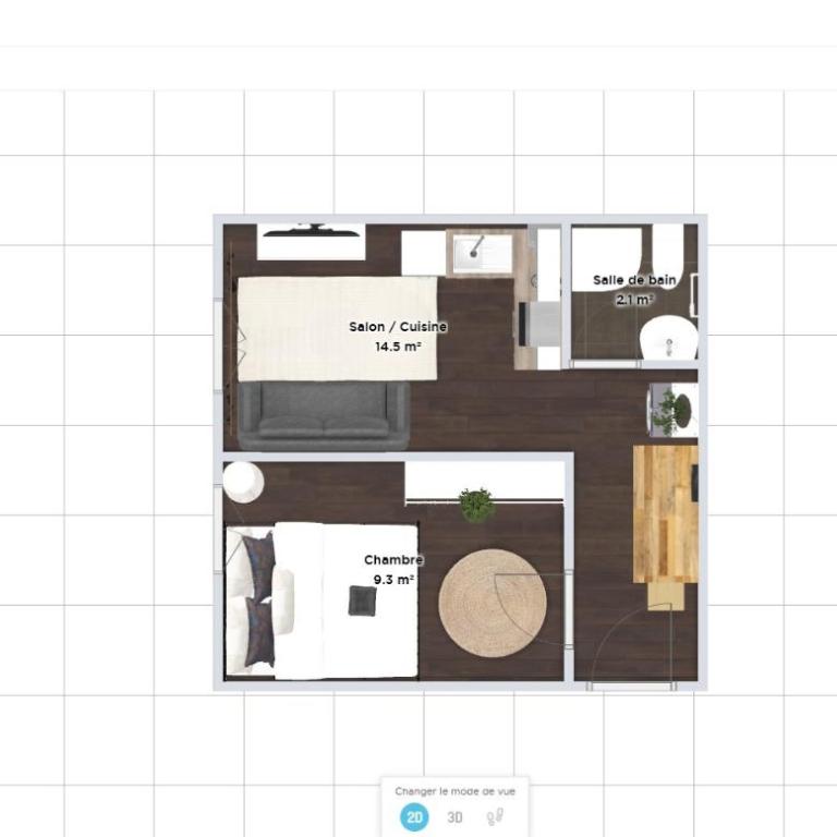 Le 11 - Joli F2 rénové, Mulhouse centre - stationnement gratuit - Appartamento con 1 Camera da Letto - 28