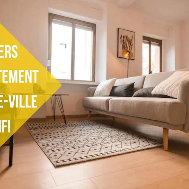 Port 10 Appartement 6 Pers Proche Gare Mulhouse - Apartment mit 2 Schlafzimmern - 1