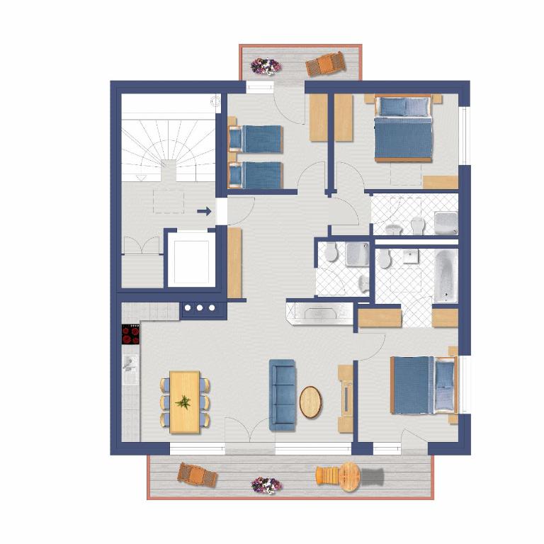 Haus Malva by Zermatt Premium Apartments - Malva 1 - Three-Bedroom Attic Apartment - 58