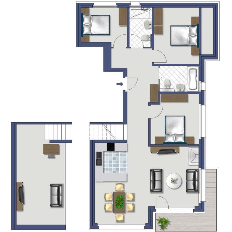 Casa delle Stelle by Zermatt Premium Apartments - Stelle 12 - Three-Bedroom Apartment with gallery (top floor) - 17