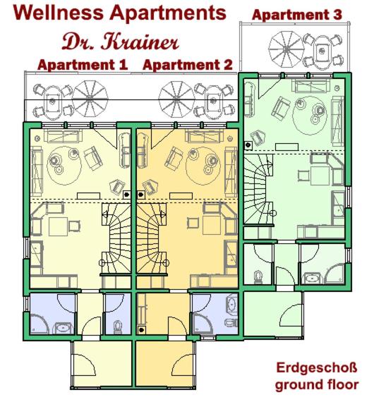 Wellness Apartments Dr Krainer - Apartment mit 2 Schlafzimmern - 14