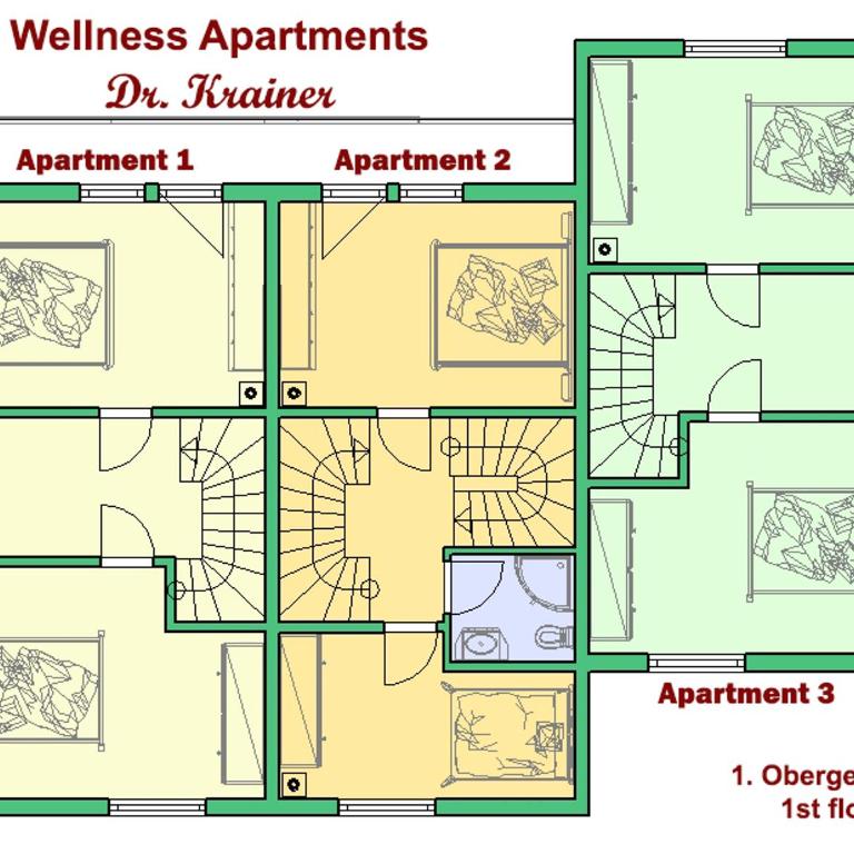 Wellness Apartments Dr Krainer - Apartment mit 2 Schlafzimmern - 16
