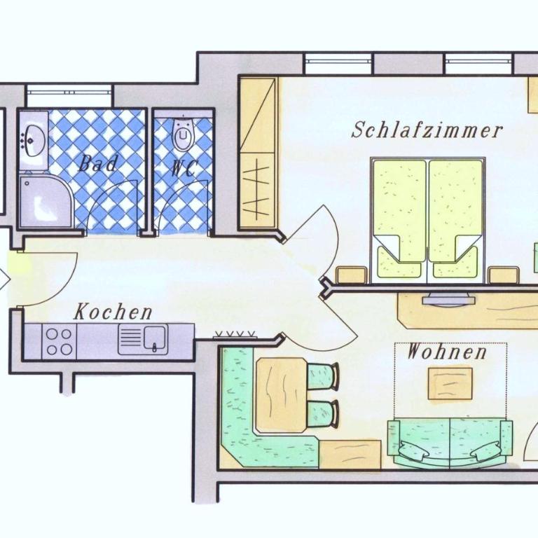 Landhaus Huber - Apartment mit 1 Schlafzimmer - 1