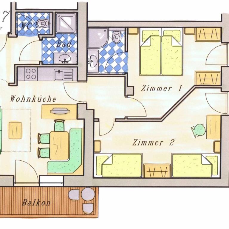 Landhaus Huber - Apartment mit 2 Schlafzimmern - 1