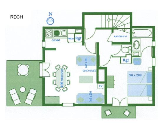 Chez Philippe - Appartements et Chalets - Panoramic Village vue Glaciers - N°121 Apartment MARMOTTE - Separated room with private terrace and glacier view - 8