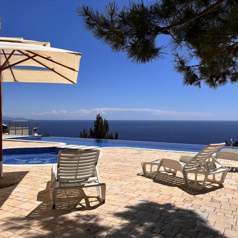 Romantic Hillside Escape Sea View and Infinity Pool - Apartman s 1 Spavaćom Sobom, Balkonom i Pogledom na More - 34