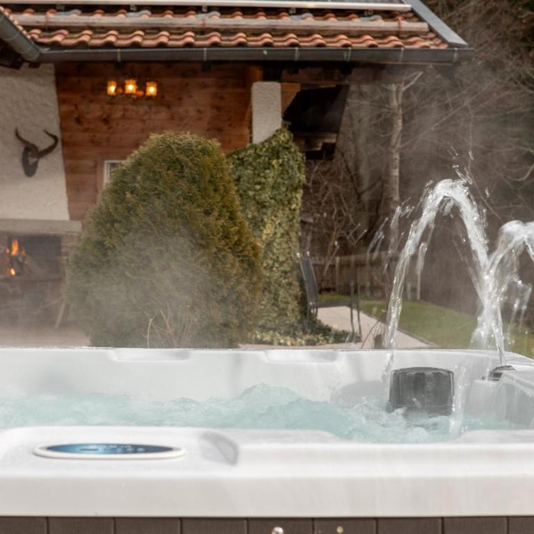 Luxus Ferienhaus Salzburg Chalet mit Pool, Sauna, Whirlpool, Kamin - Chalet mit 2 Schlafzimmern - 9