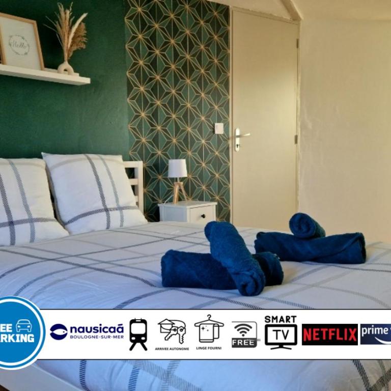 Proche Nausicaa, gare & remparts, spacieuse maison 3 chambres, cour privée, parking gratuit, Adaptée aux vélos - Maison 3 Chambres - 3