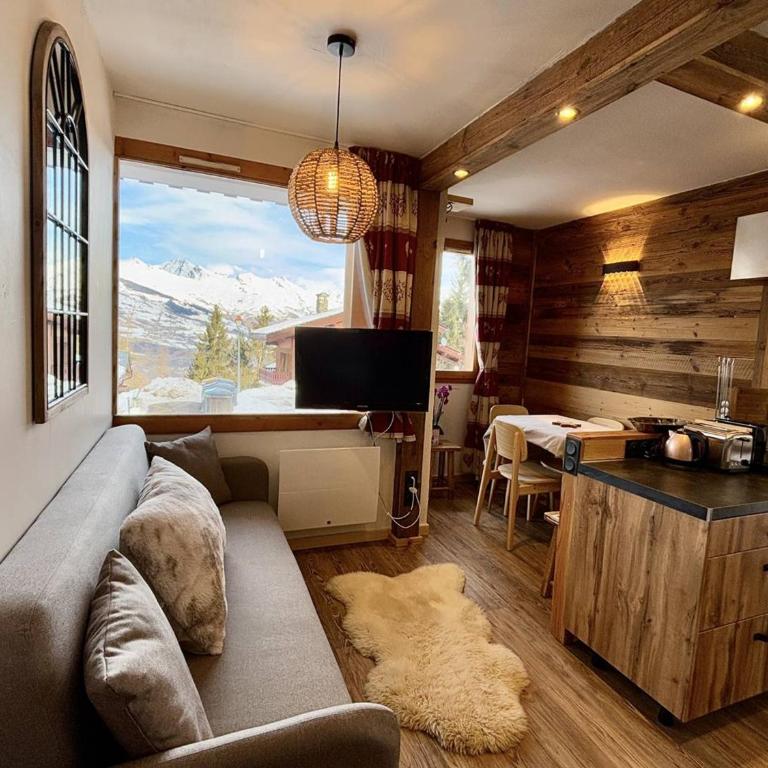Appartement cosy 4 pers, 2 ch, proche pistes, balcon - Apartment mit 2 Schlafzimmern - 1
