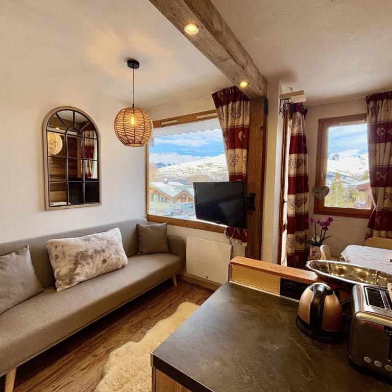 Appartement cosy 4 pers, 2 ch, proche pistes, balcon - Apartment mit 2 Schlafzimmern - 8