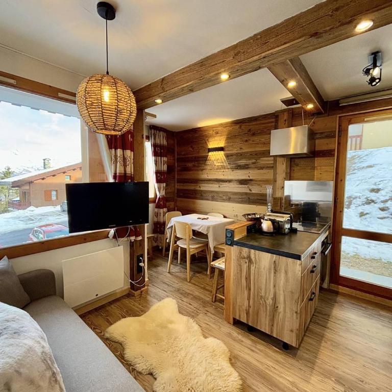 Appartement cosy 4 pers, 2 ch, proche pistes, balcon - Apartment mit 2 Schlafzimmern - 9