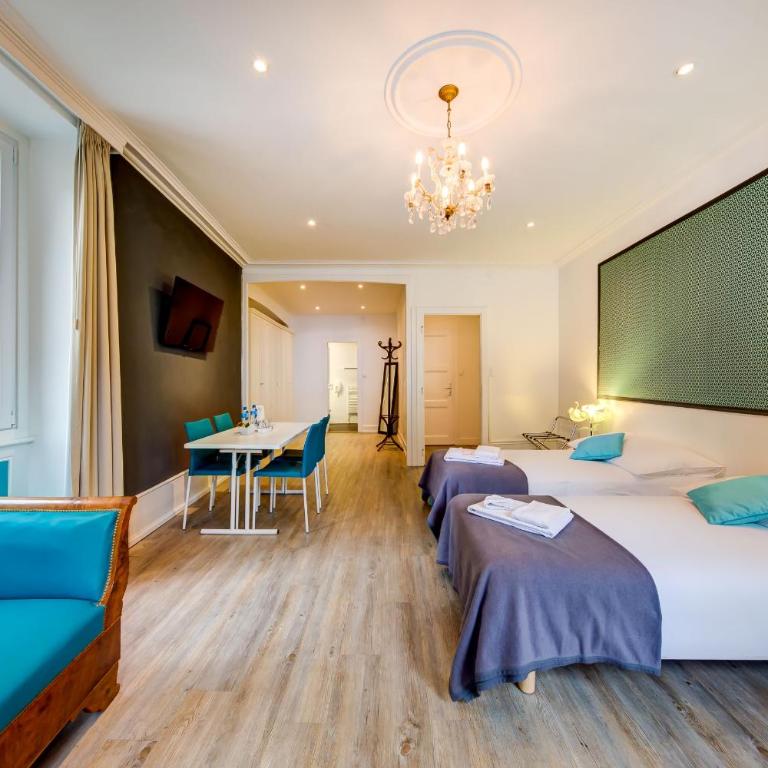 Hôtel du Raisin - Vierbettzimmer - 1